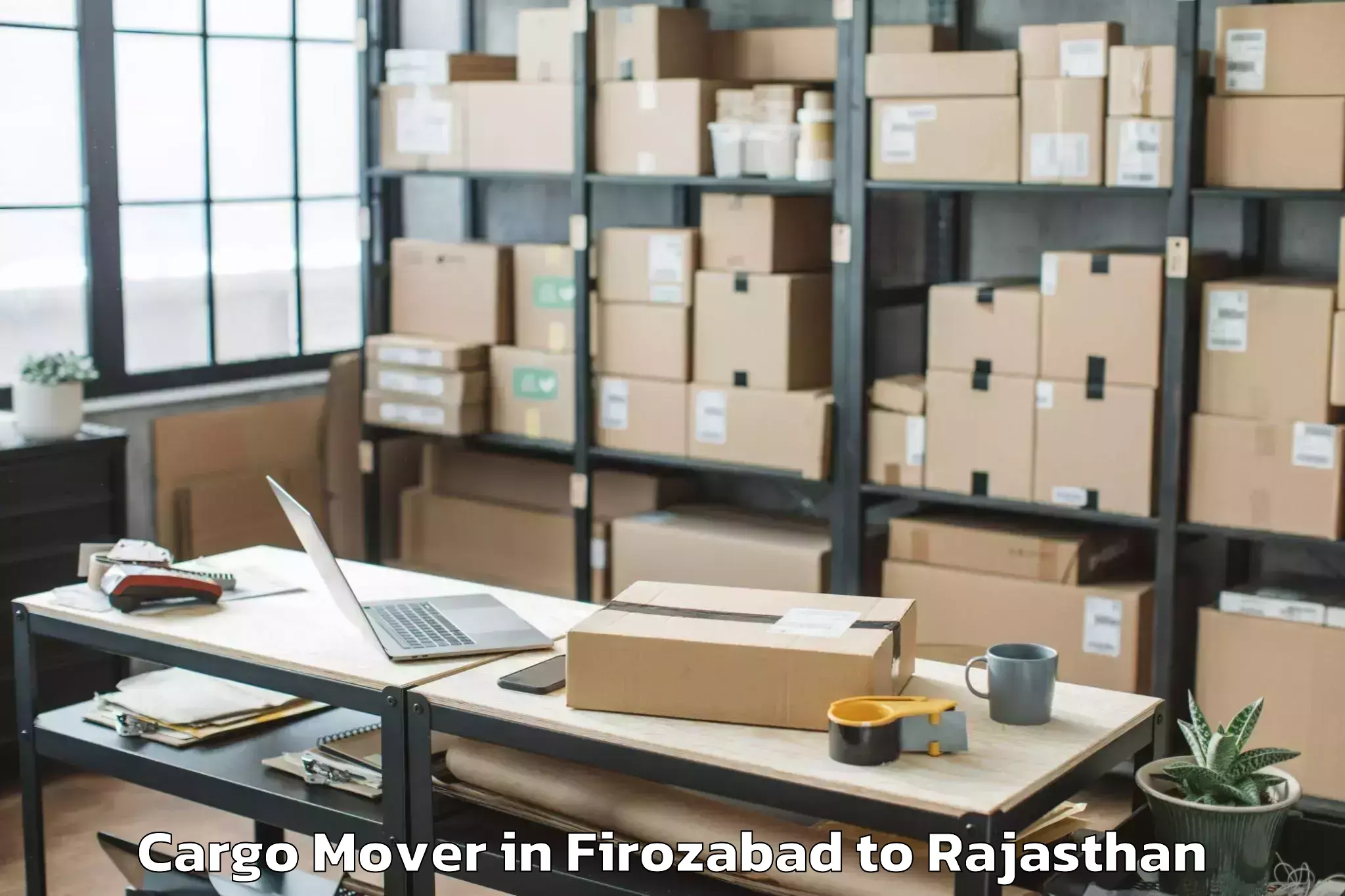 Top Firozabad to Jhalawar Cargo Mover Available